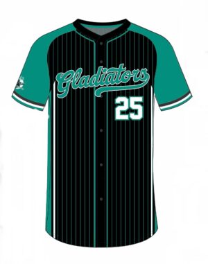 Gladiators Baseball Sublimated Jersey (Black Pinstripe)