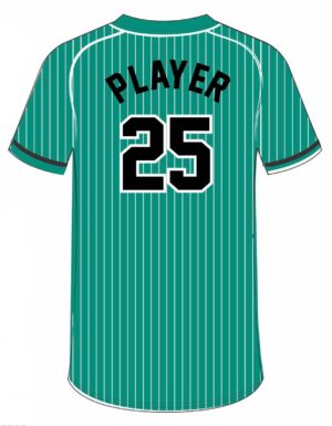 Gladiators Baseball Sublimated Jersey (Teal Pinstripe)