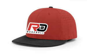 RD2 Baseball Red/Black Hat