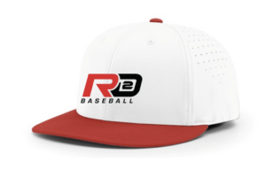 RD2 Baseball Performance Hat (White/Red)