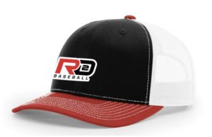 RD2 Baseball Trucker Hat (Bk/Wt/Red)