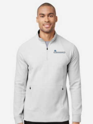 Mens Waffle 1/4 Zip Pullover