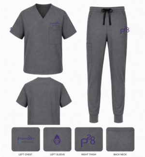 Paragon 28 Charcoal Scrub Set- MENS