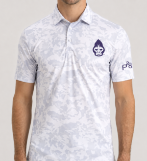 P28 Mens Camo Performance Polo