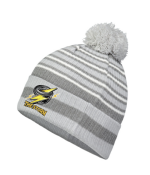 Storm Lacrosse Pom Beanie- Grey